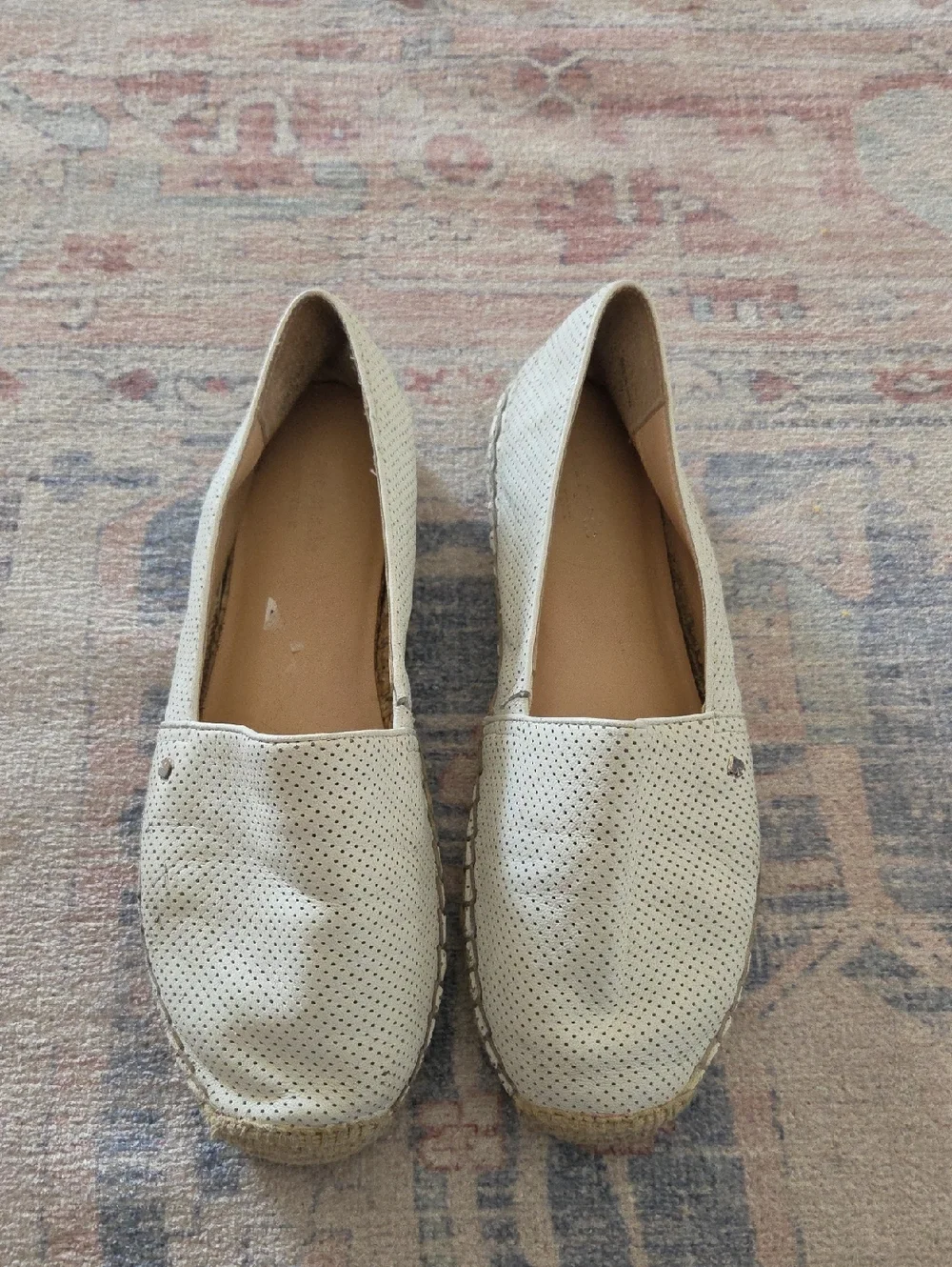 Kate Spade Womans White Slip-On Espadrilles 11m